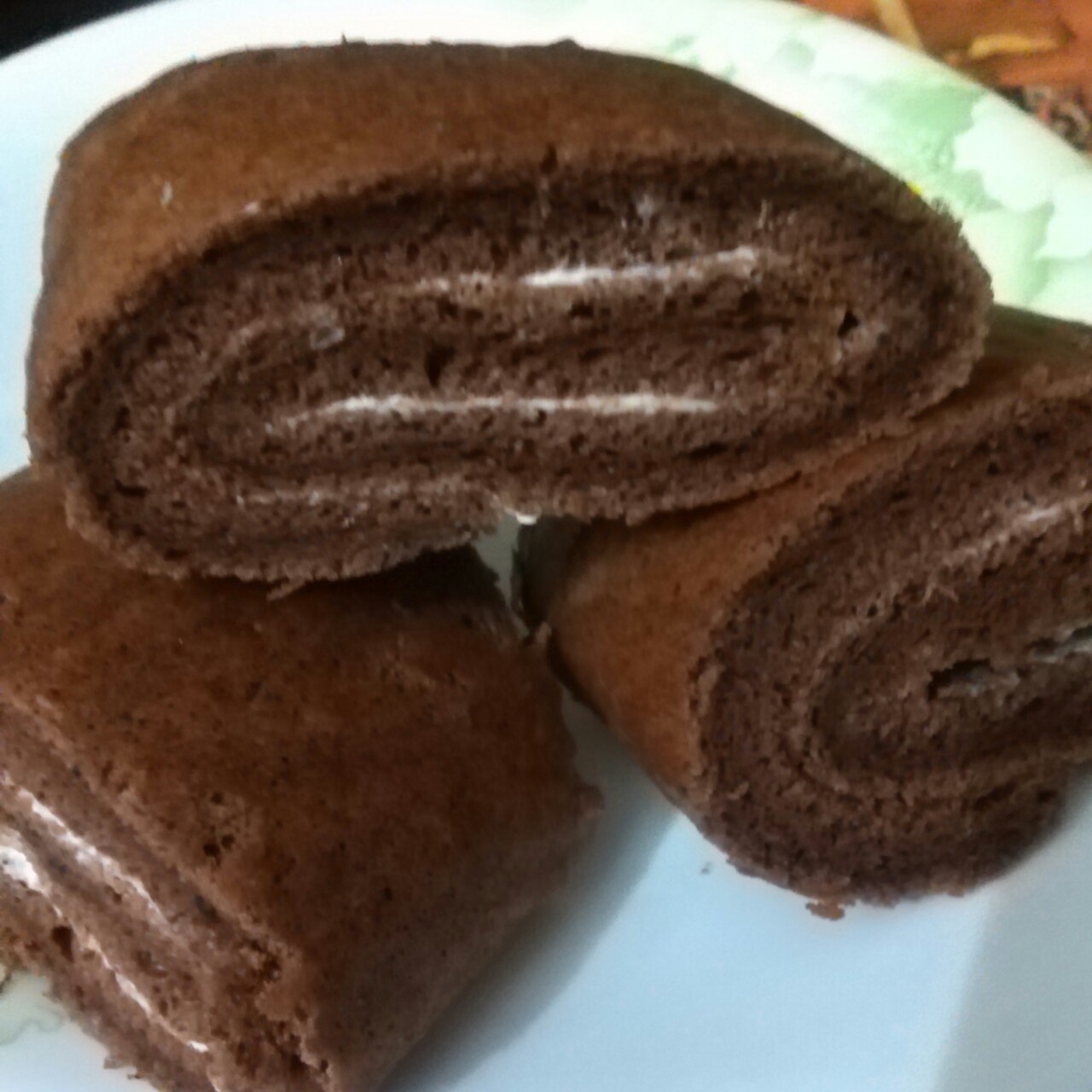 波点巧克力蛋糕卷