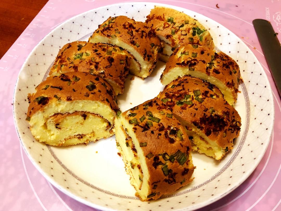 香葱肉松蛋糕卷