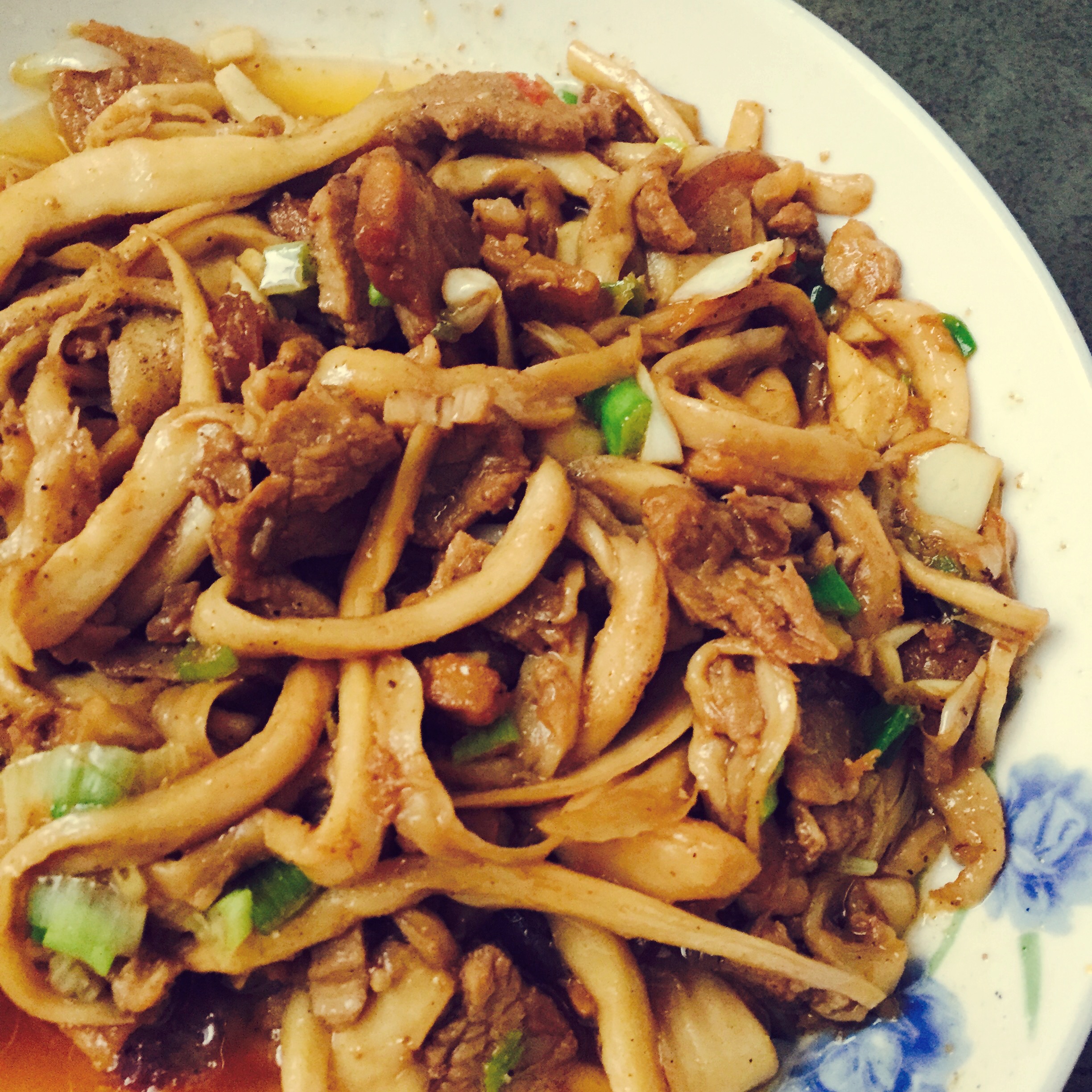 黑椒杏鲍菇牛肉粒