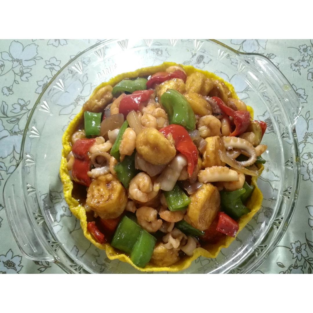 海鲜豆腐烧