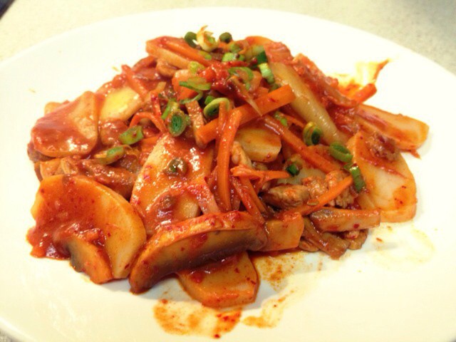 泡菜炒年糕