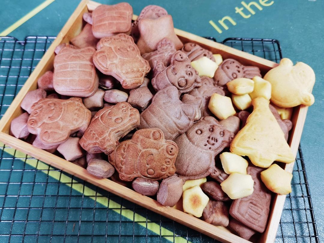 双色奶香棋子的做法