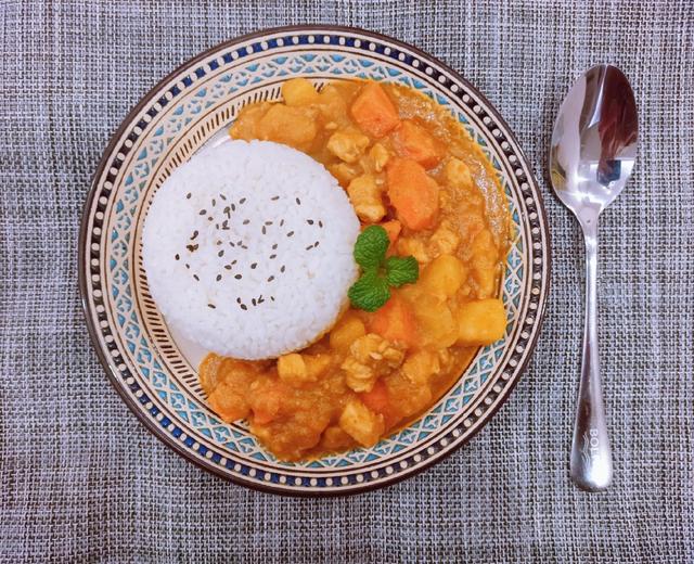 咖喱鸡饭的做法