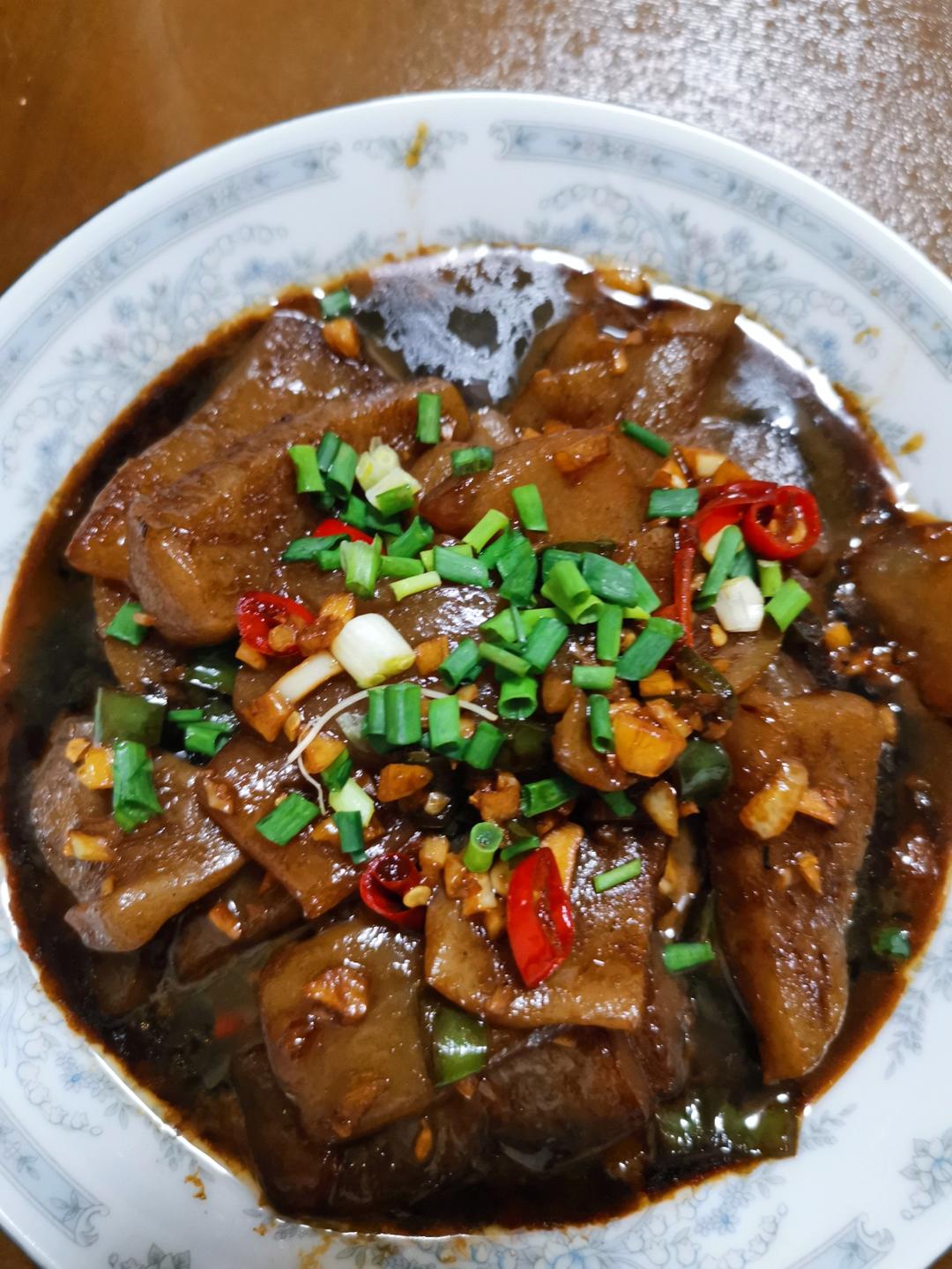 红烧魔芋豆腐