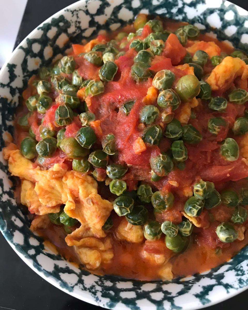 西红柿青豆炒鸡蛋