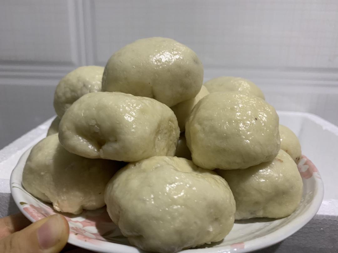 超好吃有豆豆的豆沙包，一次发酵（红豆包）