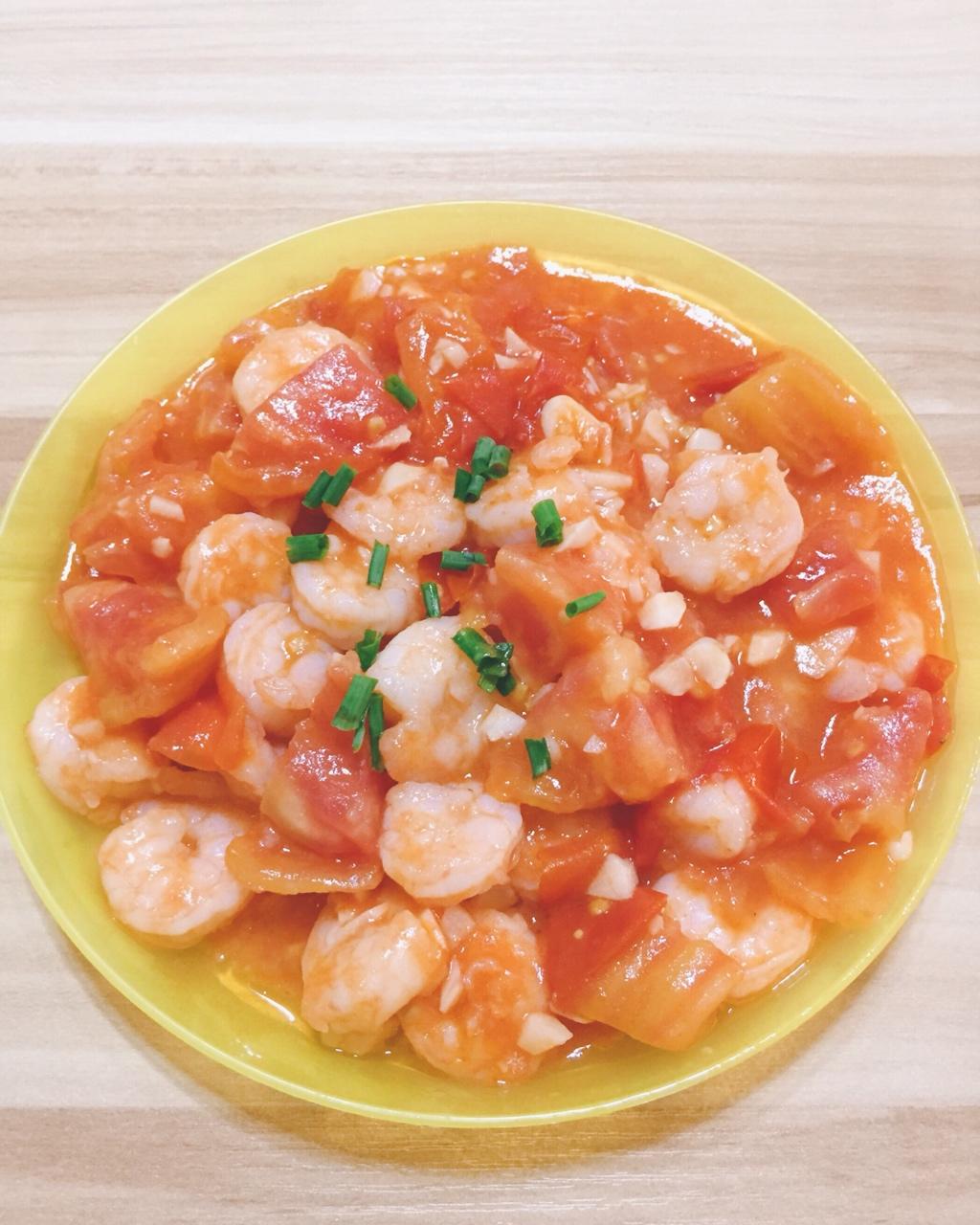 茄汁虾仁豆腐