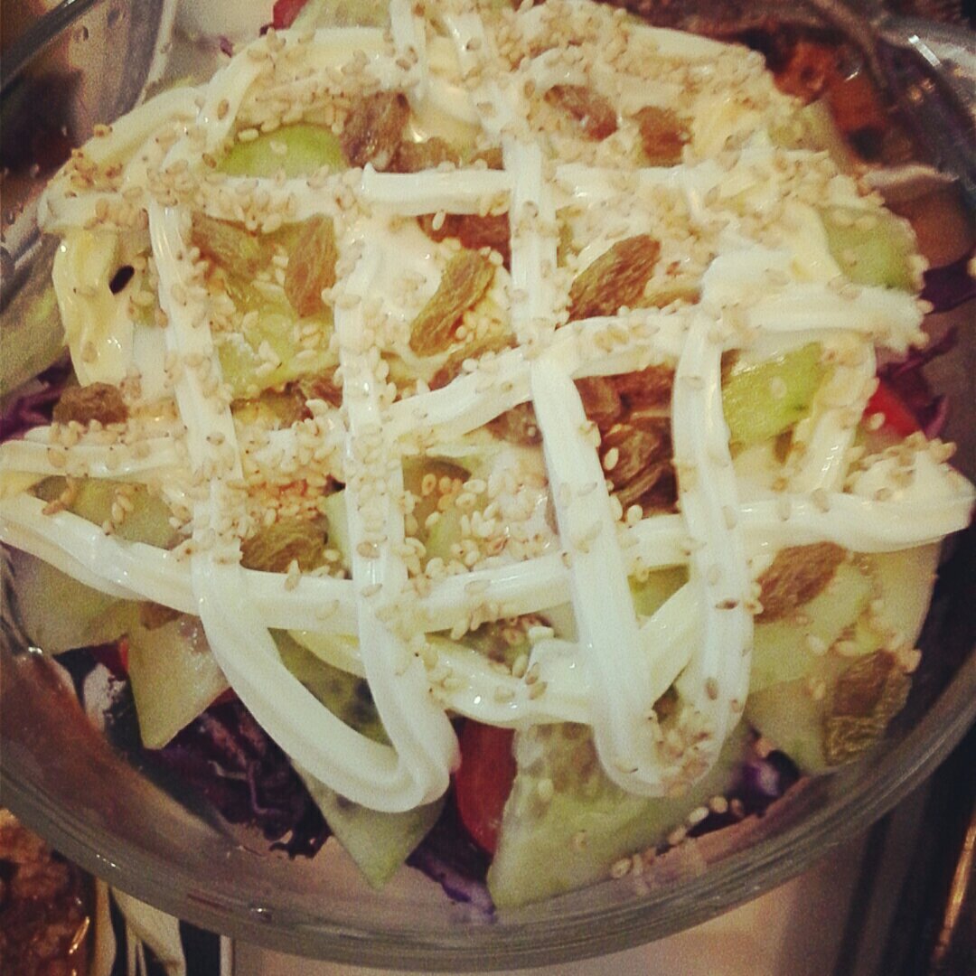 减肥系列=每顿一杯＋蔬果沙拉