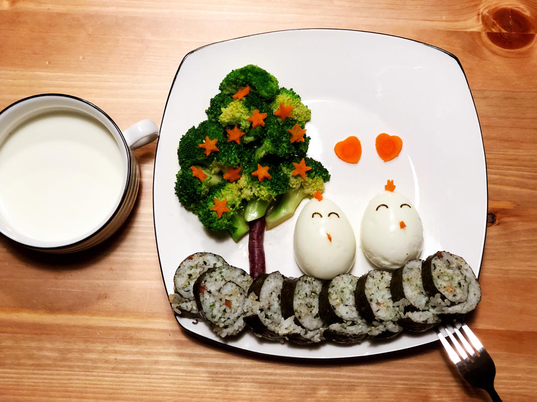 可心开心可为做的记录三岁宝宝快手早餐20分钟完成day1day24