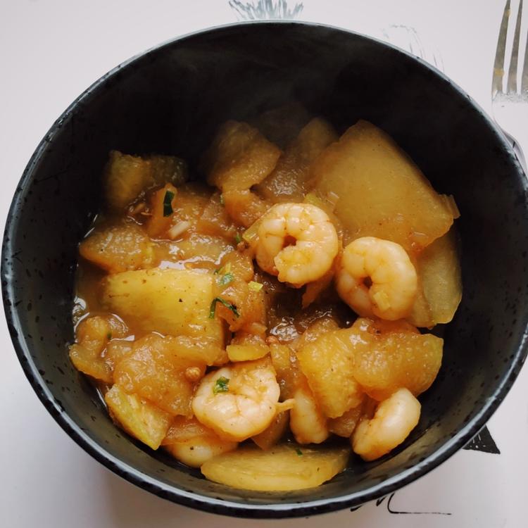 蚝油虾仁烧冬瓜