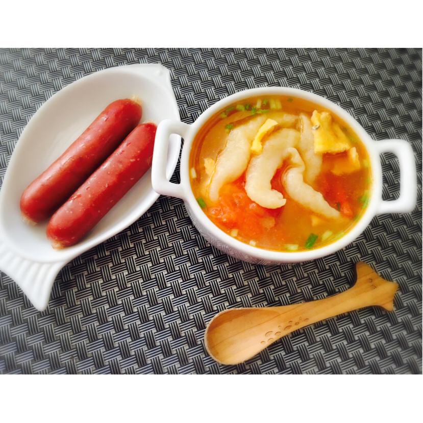 西红柿鸡蛋疙瘩汤