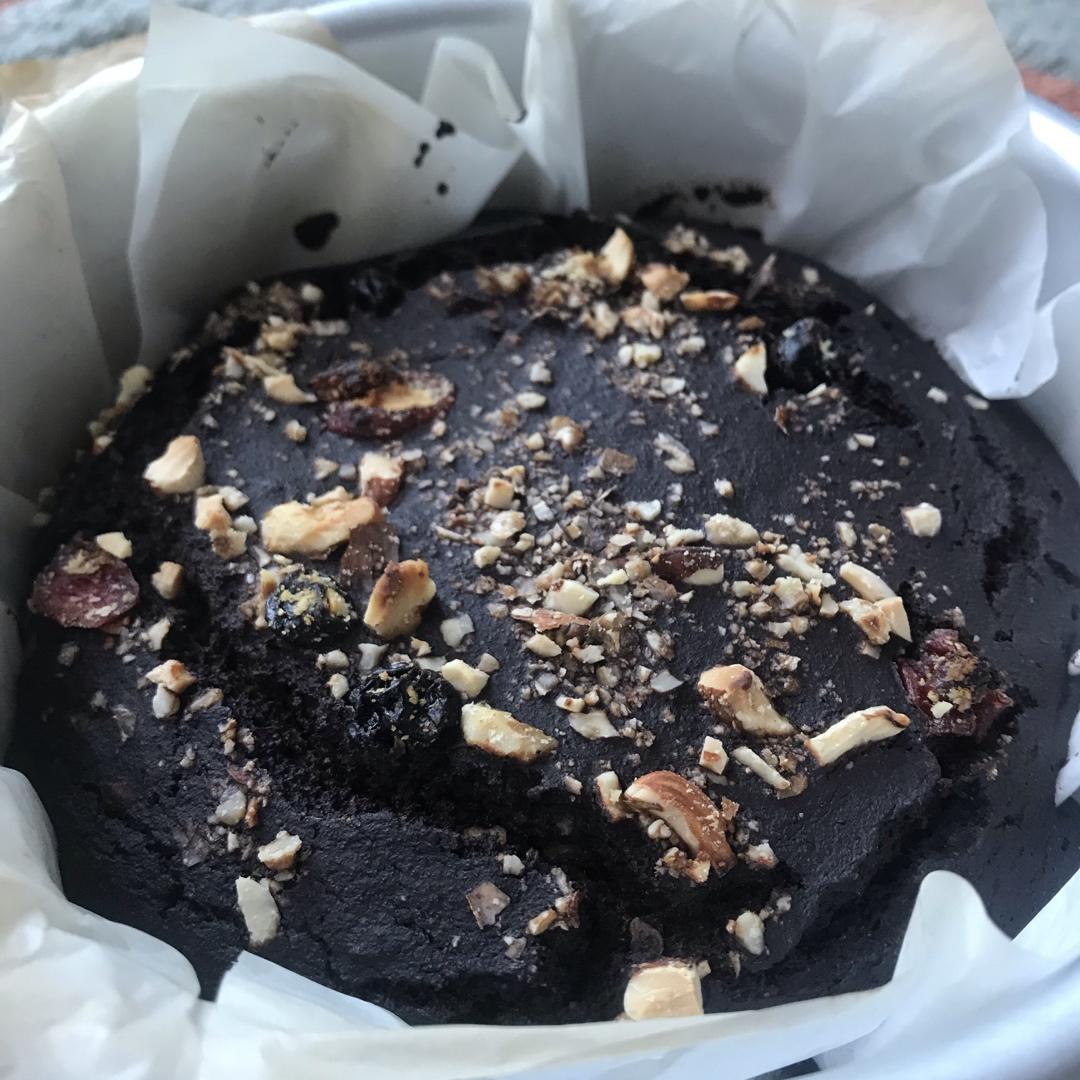 无油无糖低脂布朗尼！！整盘400多克的蛋糕热量不到500卡！！