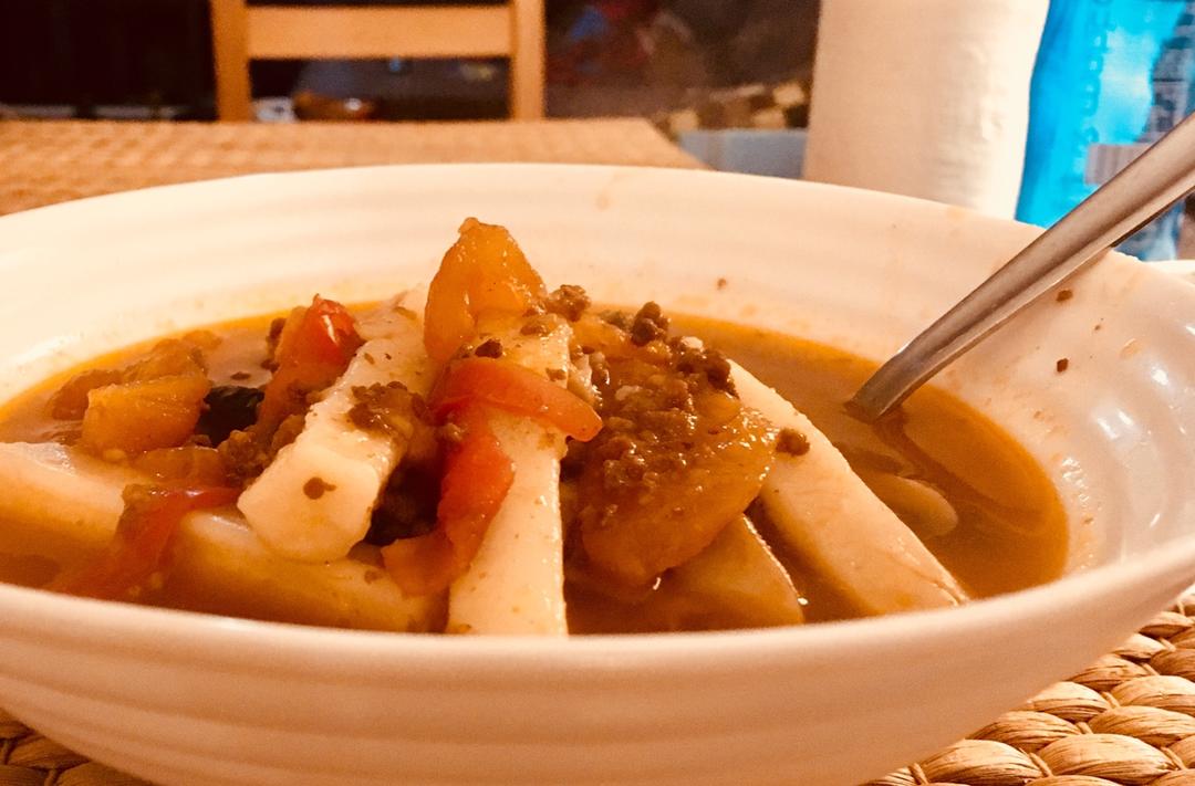 番茄肉酱烩年糕