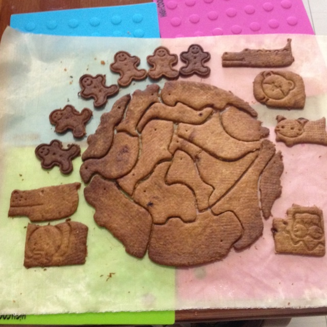 饼干。。。。。。不用黄油也能做酥掉渣的饼干