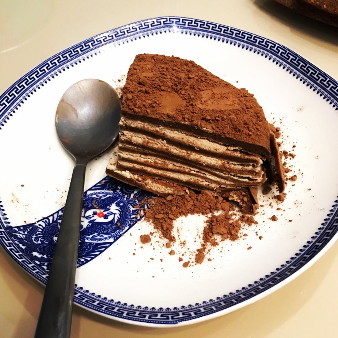 巧克力千层蛋糕