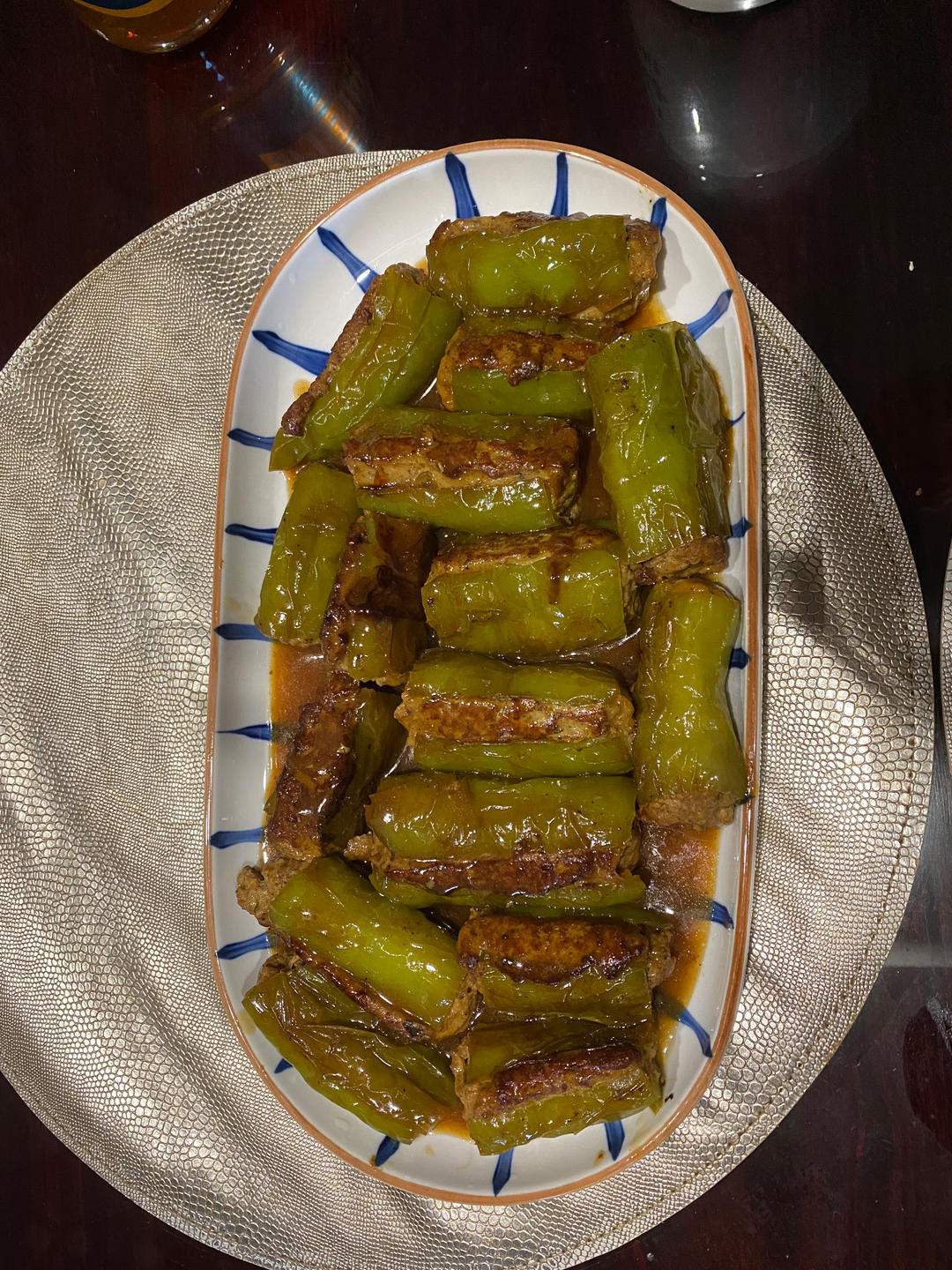 肉酿青椒（拍得丑但绝对好吃）