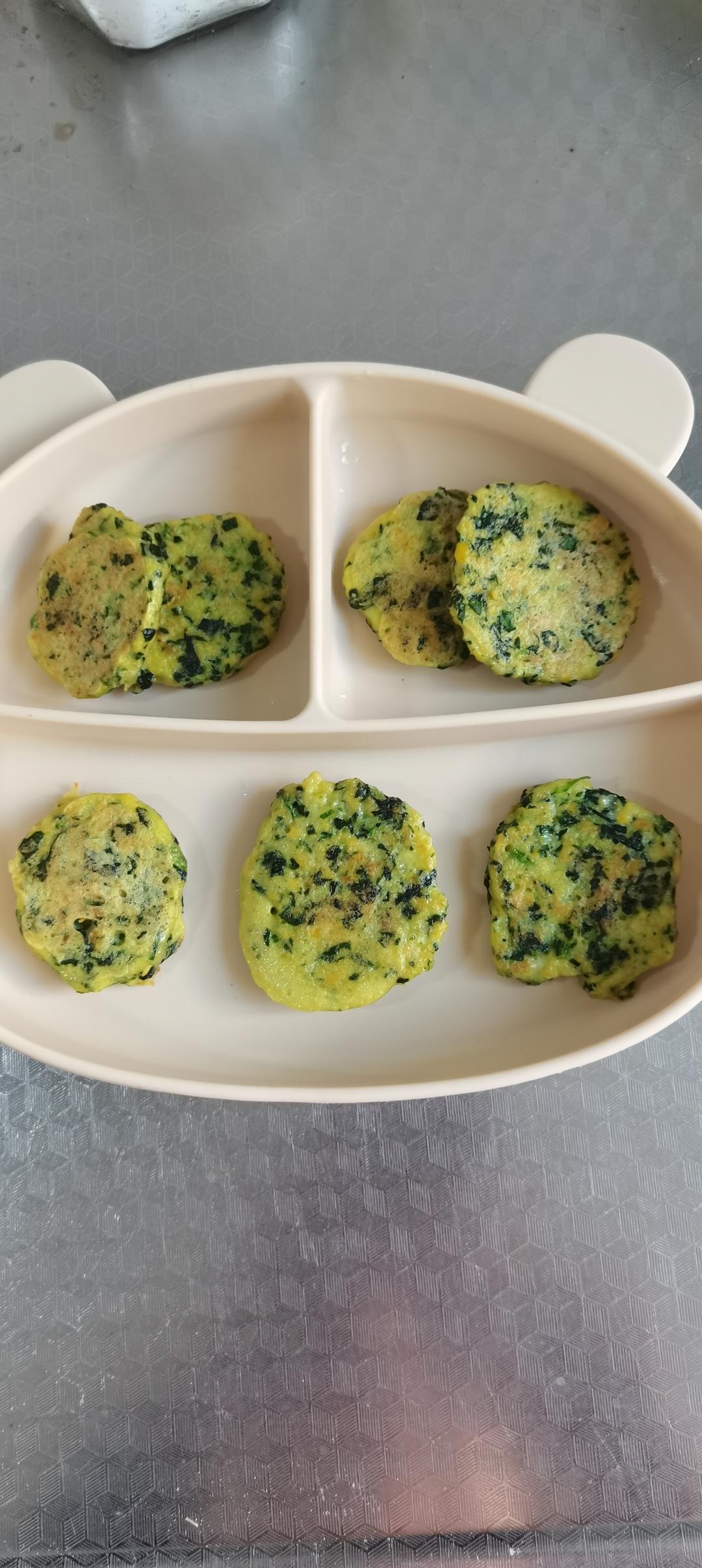 菠菜胡萝卜小蛋饼