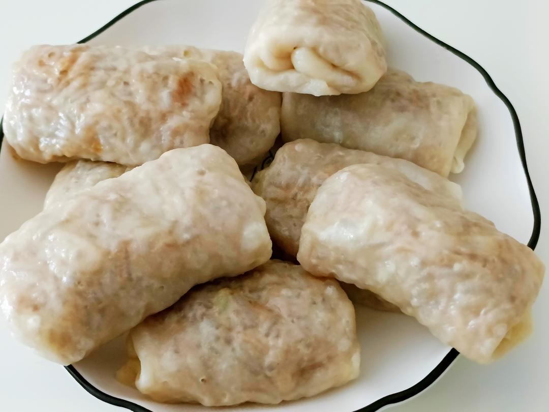 皮薄馅足的萝卜丝粉条卷太香啦的做法