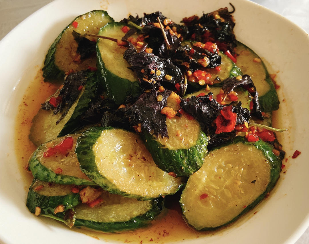 l凉凉做的紫苏黄瓜