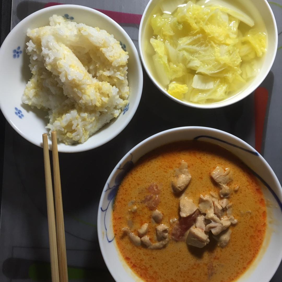 泰式红咖喱鸡肉