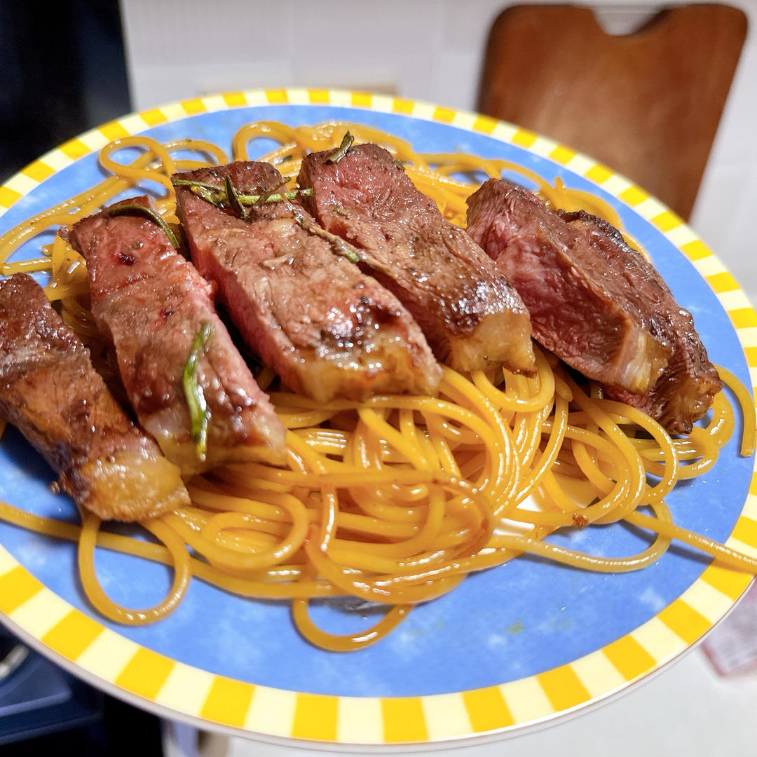 🔥零厨艺！空气炸锅牛排🥩