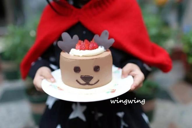 圣诞节-萌萌哒小麋鹿蛋糕的做法