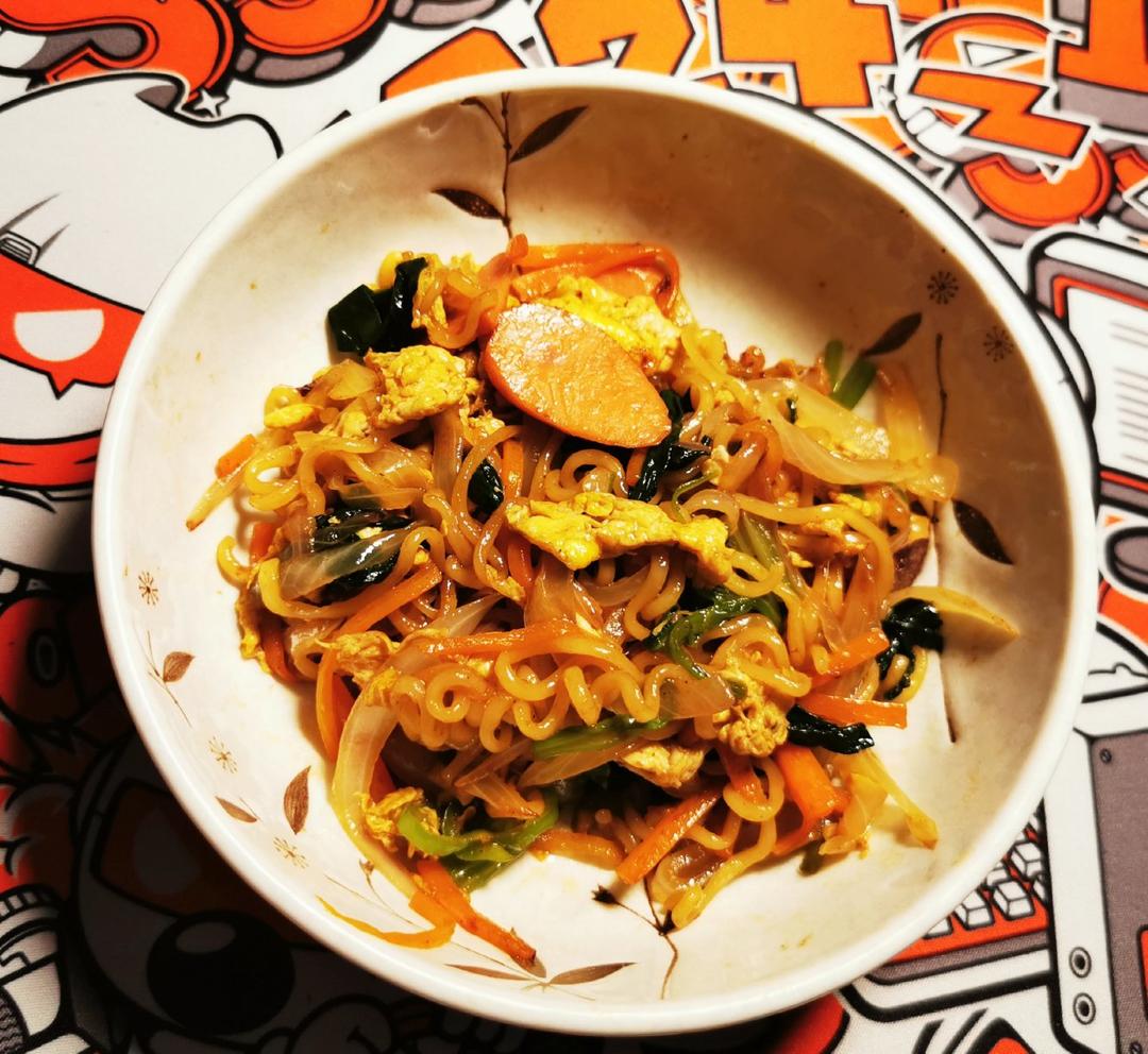 炒方便面￨幸福感爆棚