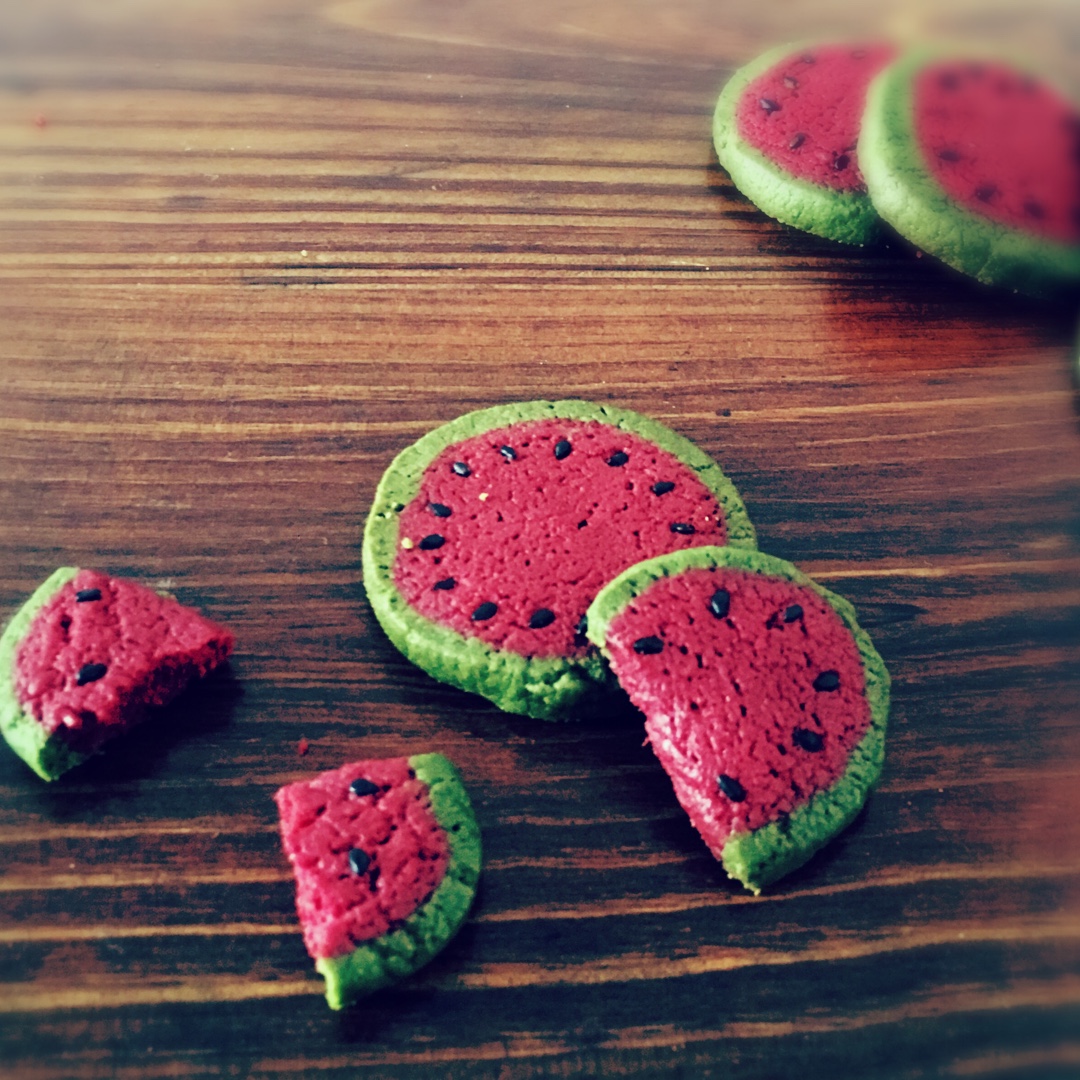 peterpann做的清凉西瓜饼干