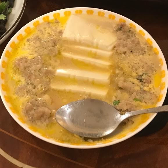 肉末鸡蛋蒸豆腐