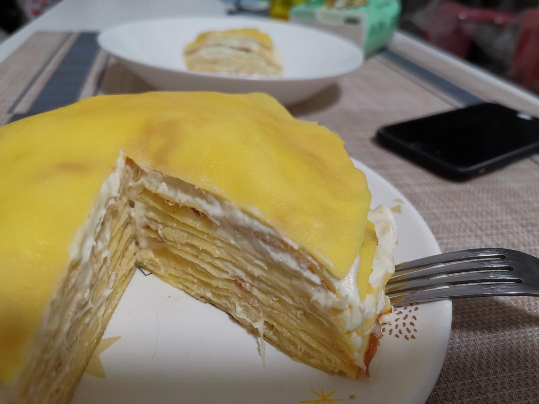 芒果千层蛋糕，100%成功告别煎皮无能
