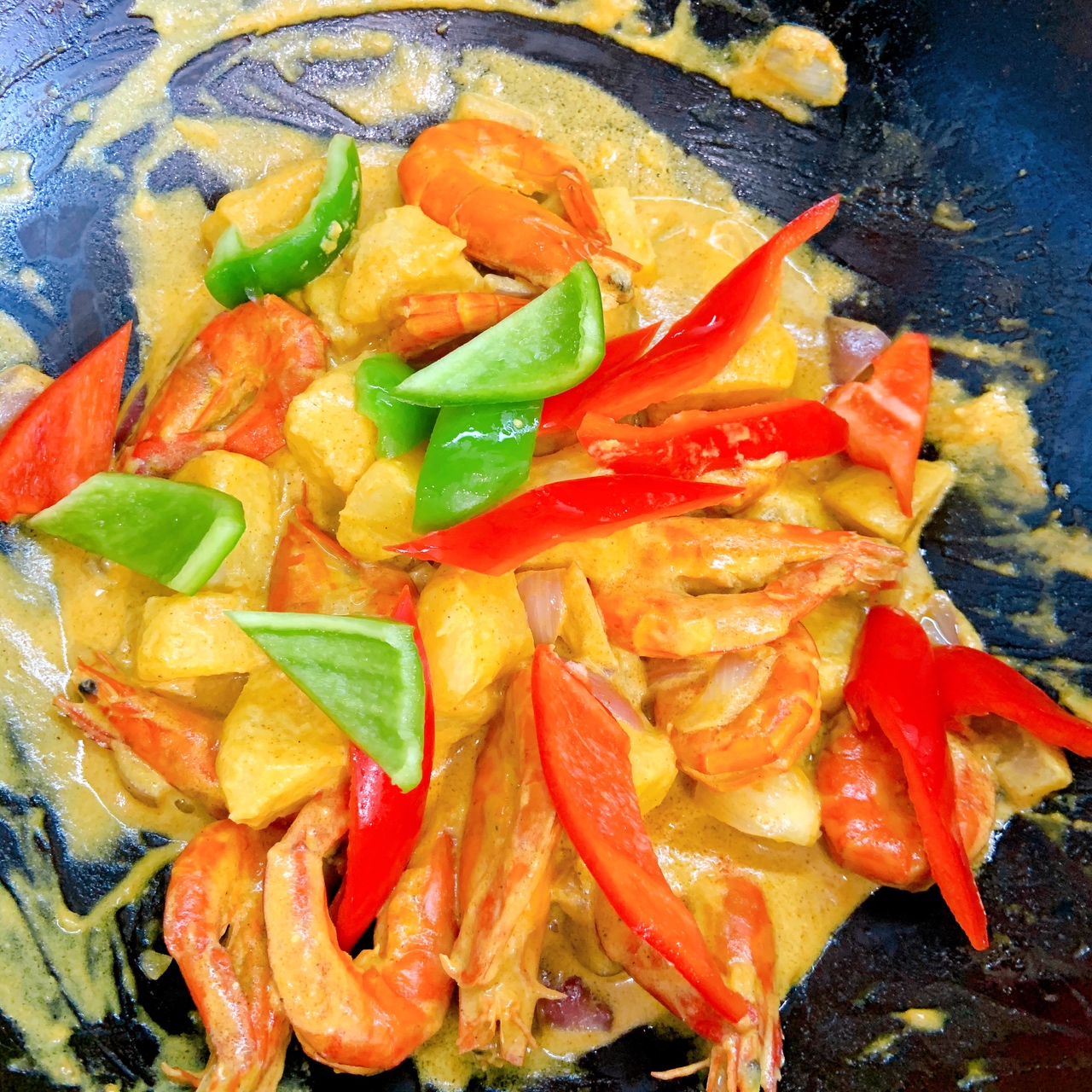 泰式咖喱虾的做法 步骤16