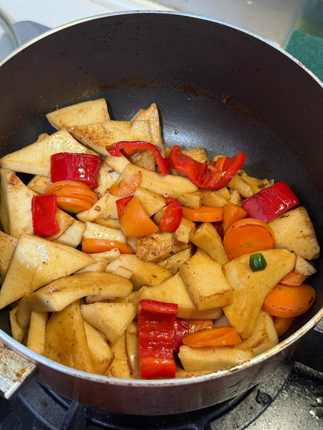 炒千页豆腐(不是干锅)