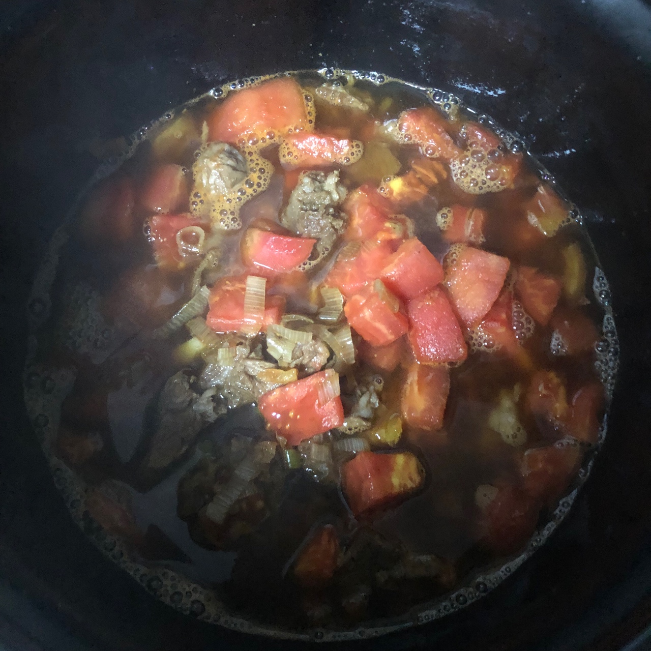 减脂版牛肉炖柿子的做法
