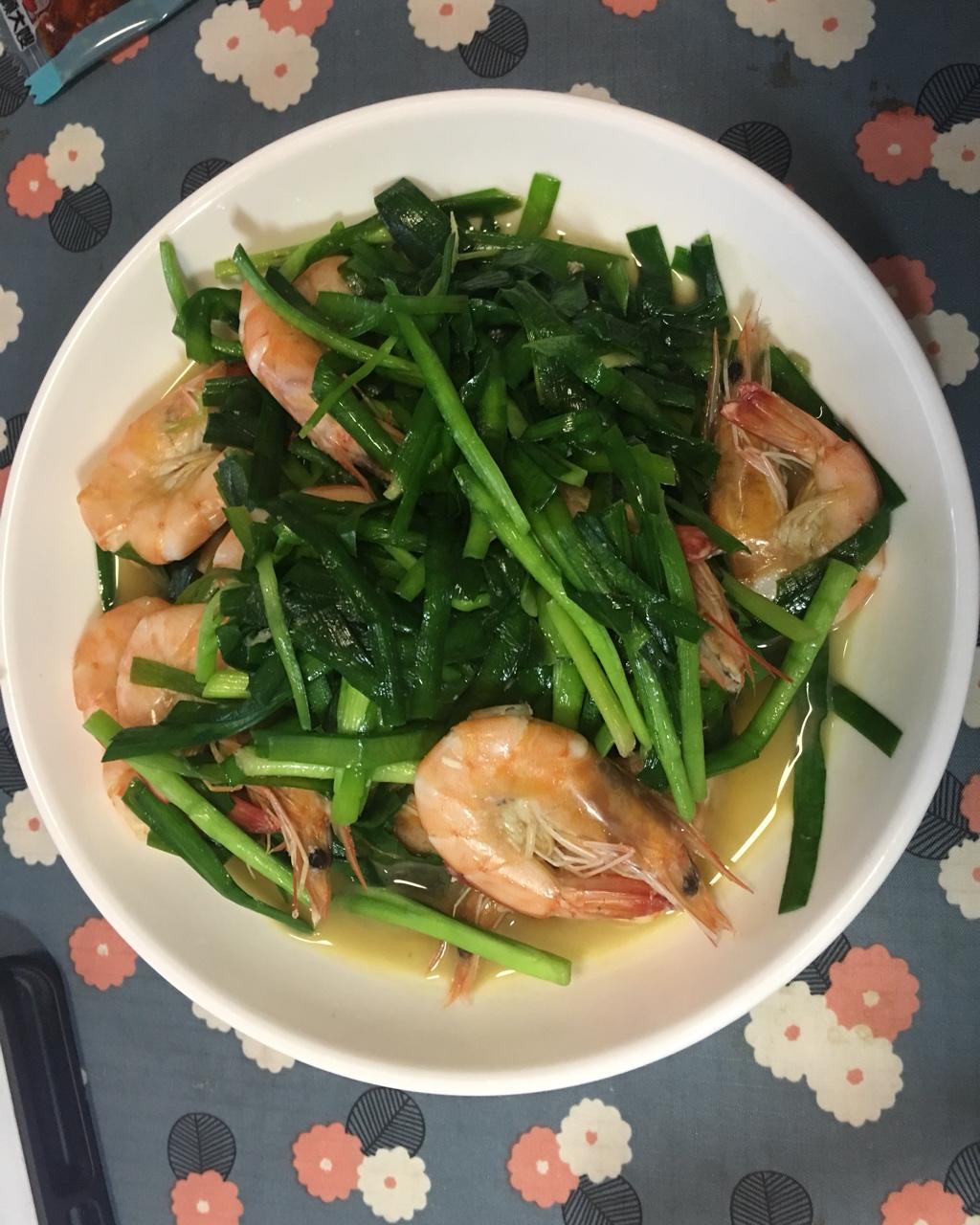韭菜炒虾(好做又好吃)