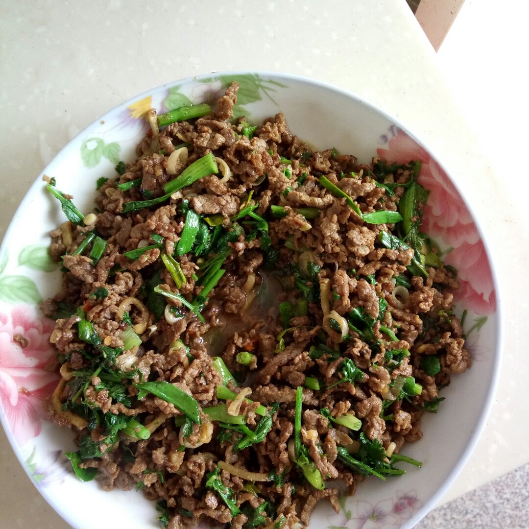 香菜炒牛肉丝
