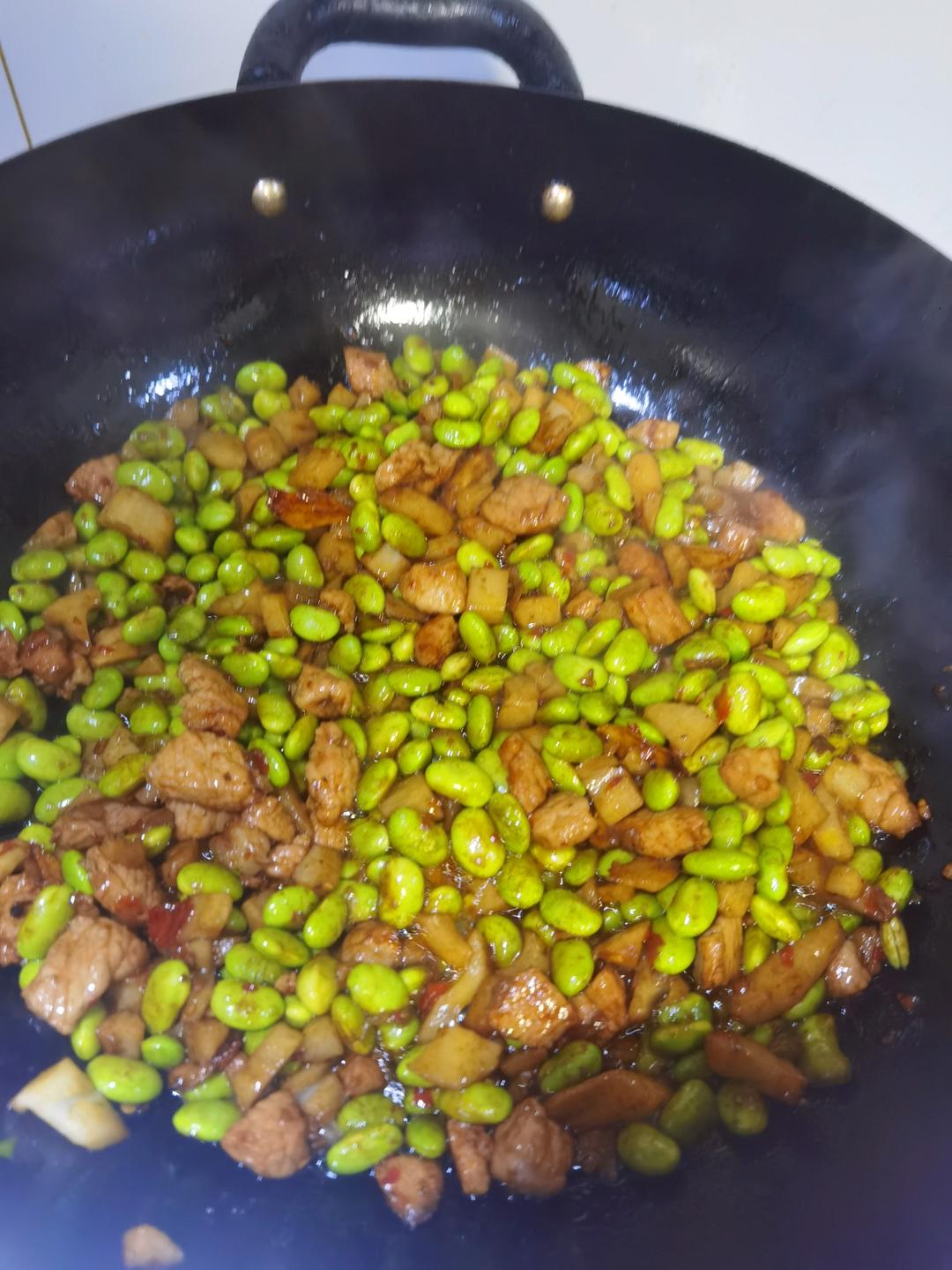 青豆炒肉
