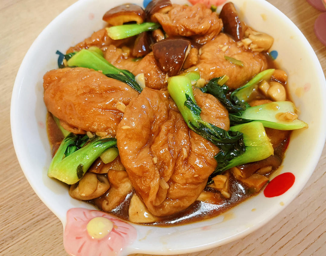 青菜香菇面筋煲🍲