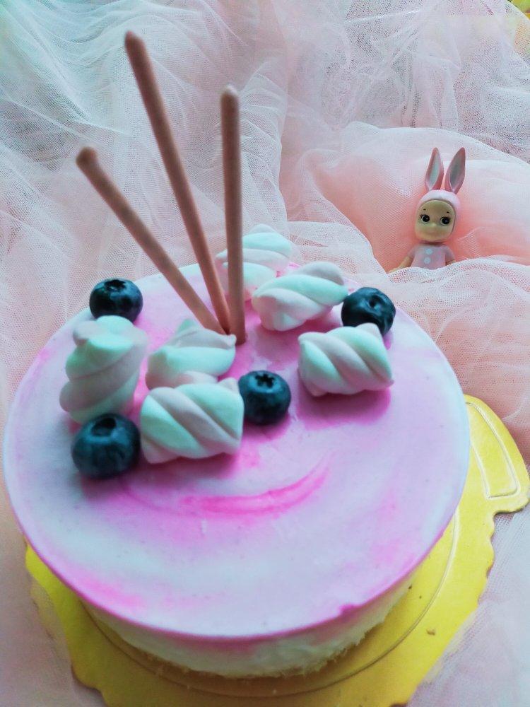 火龙果渐变慕斯