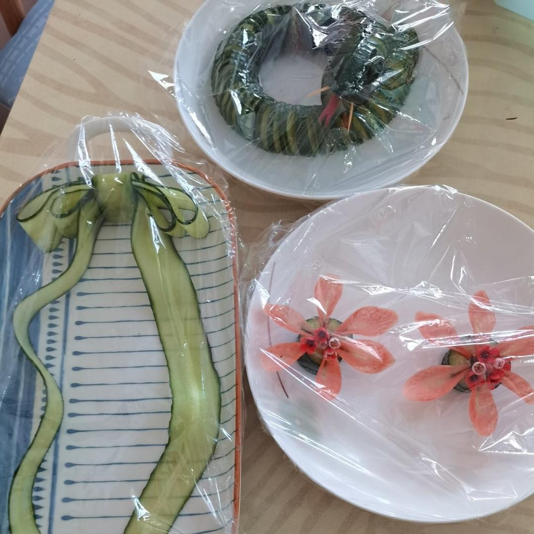 万能摆盘，黄瓜蝴蝶结
