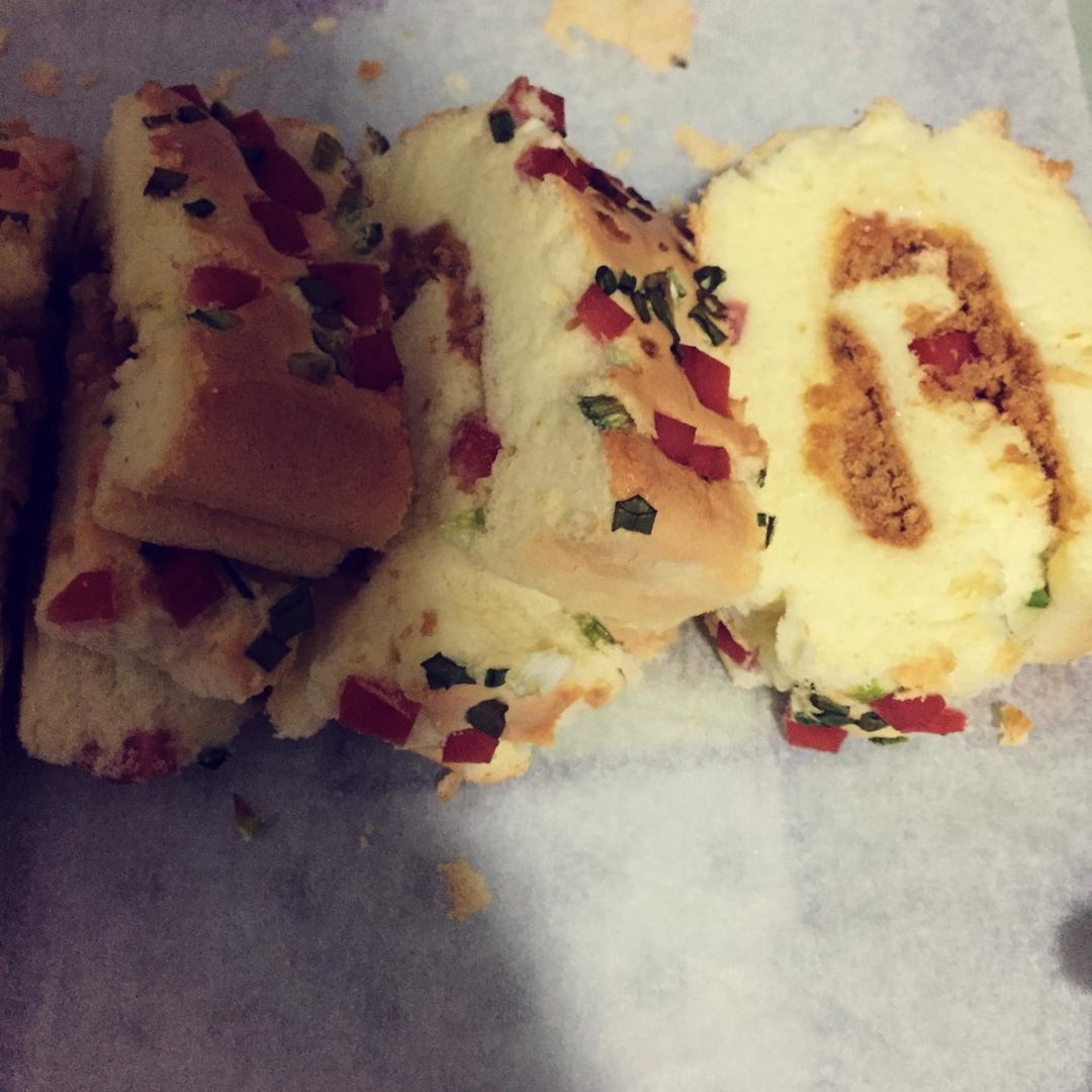 超赞的肉松火腿蛋糕卷