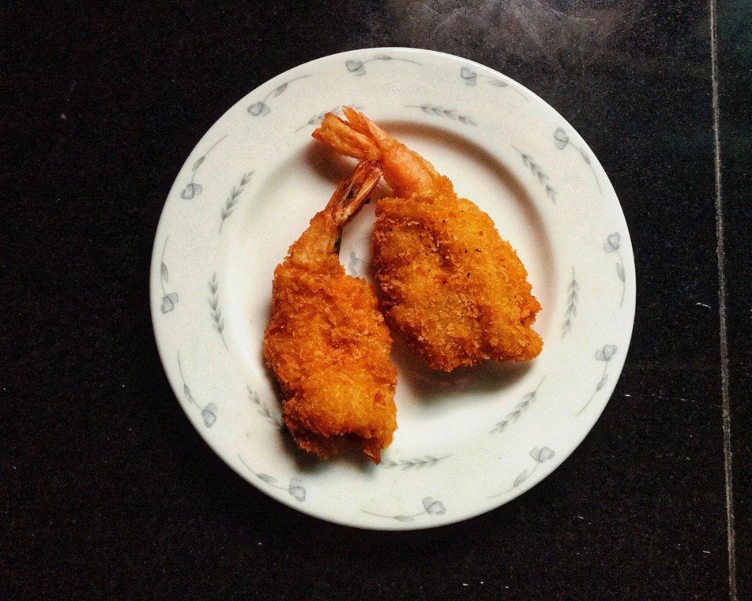 土豆泥鲜虾球