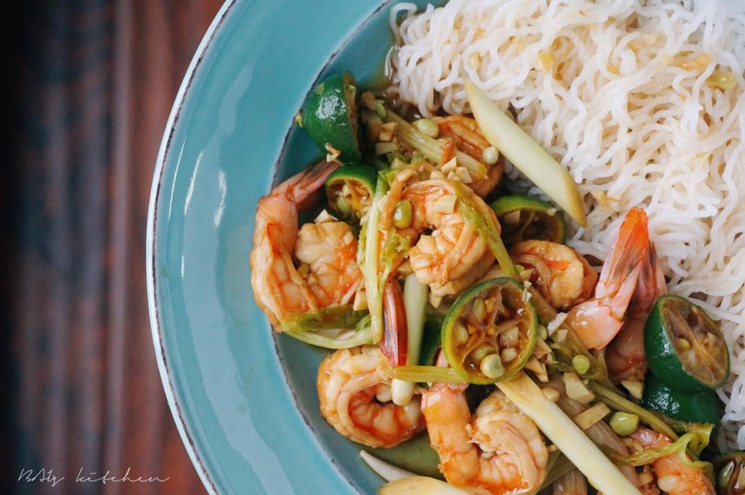 泰式青柠香茅浸虾 | Thai Lemongrass Flavored Shrimp