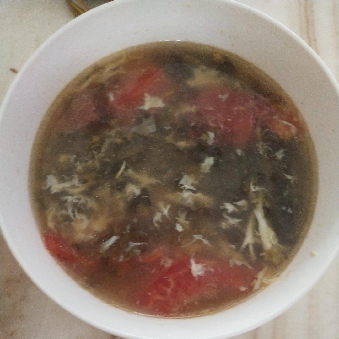 番茄蛋花紫菜汤