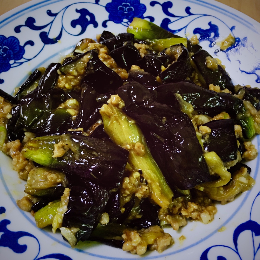 红烧肉沫茄子