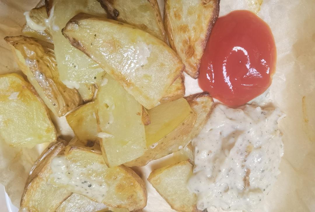 可以开店的蒜香薯角❗空气炸锅即可复制🎉