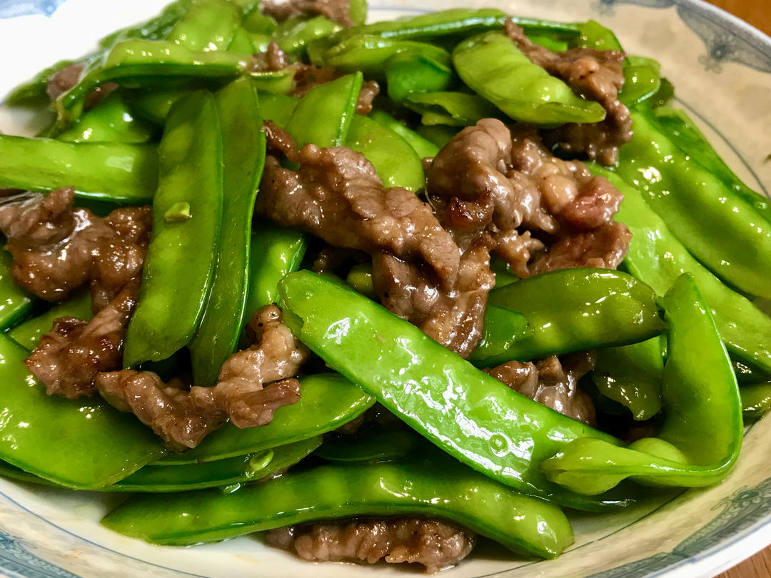 原味荷兰豆炒牛肉的做法