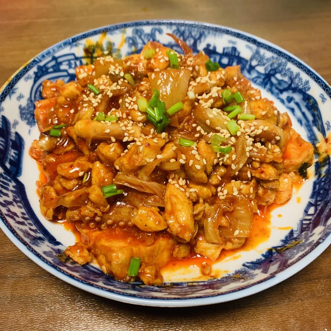 韩式泡菜鸡肉豆腐