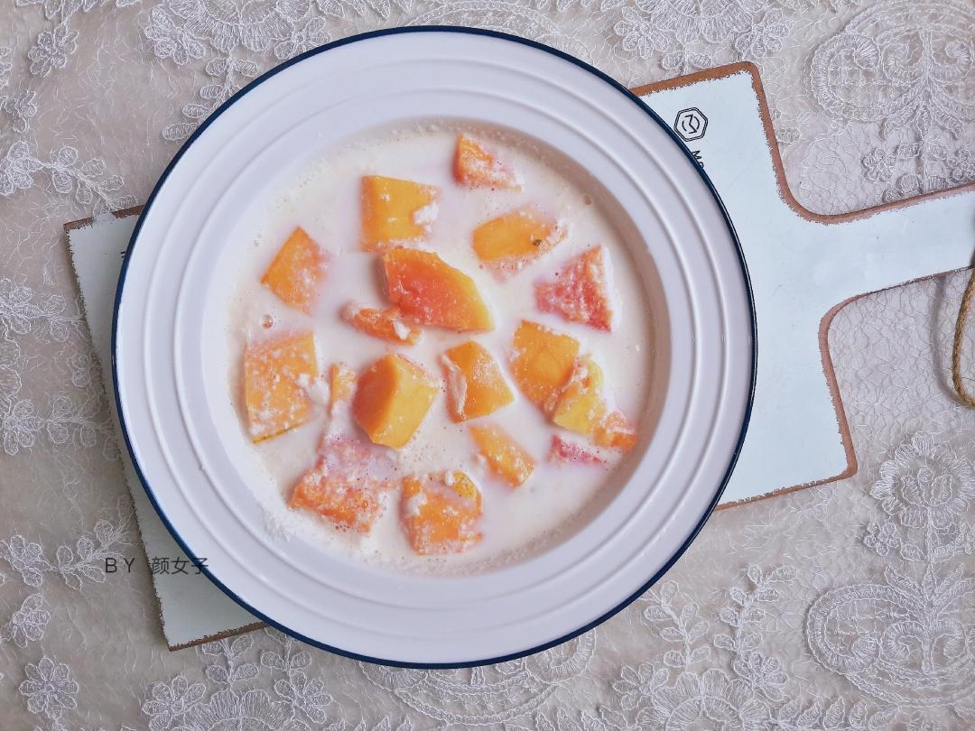牛奶煮木瓜#麦子厨房美食锅#的做法