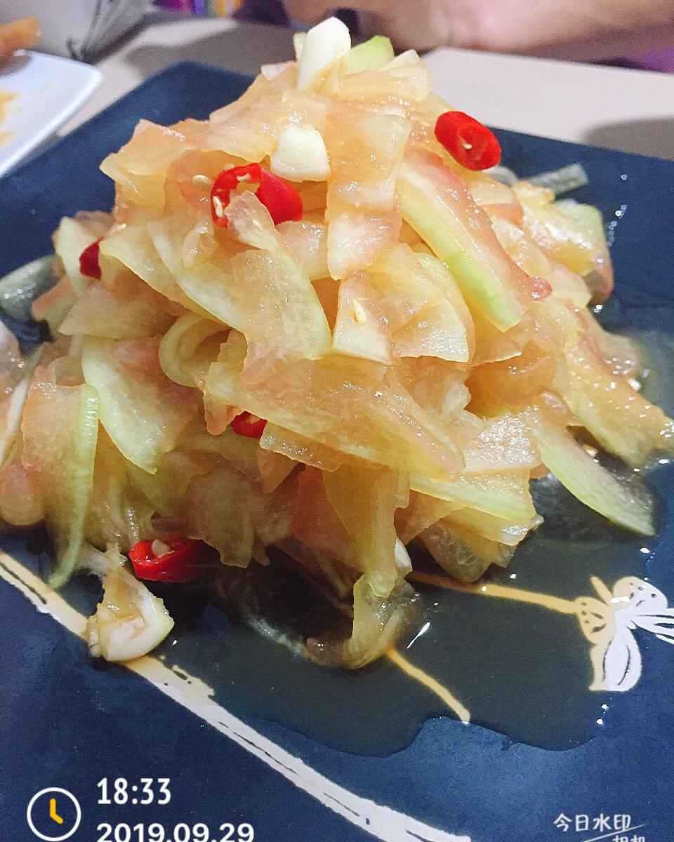 凉拌西瓜皮