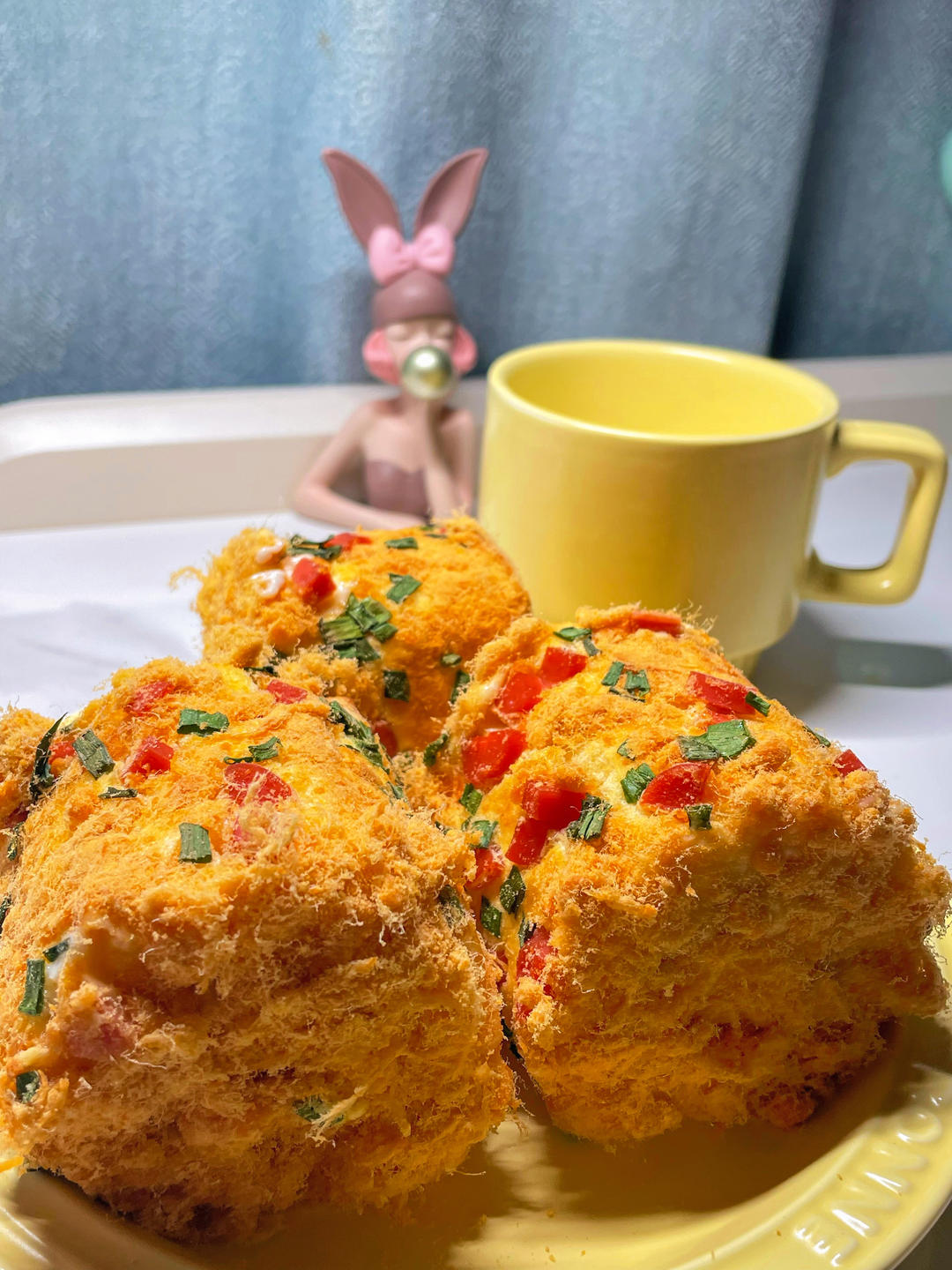 香葱肉松卷 蛋糕卷-无敌美味